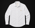 Camisa Social Manga Longa Branca Old Gold – Algodão com Símbolo OG